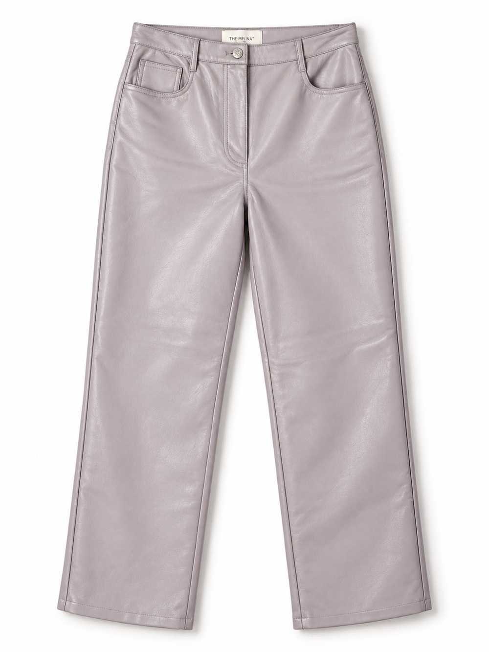 Wilfred x Aritzia | The Melina Vegan Leather Straight-Leg Pant in Lilac Size 10